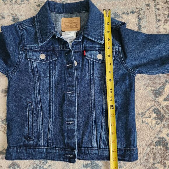 Levi's Youth Denim Jacket Kids Size M 10-12 SZ Blue Trucker Casual Button-Up - Picture 10 of 10